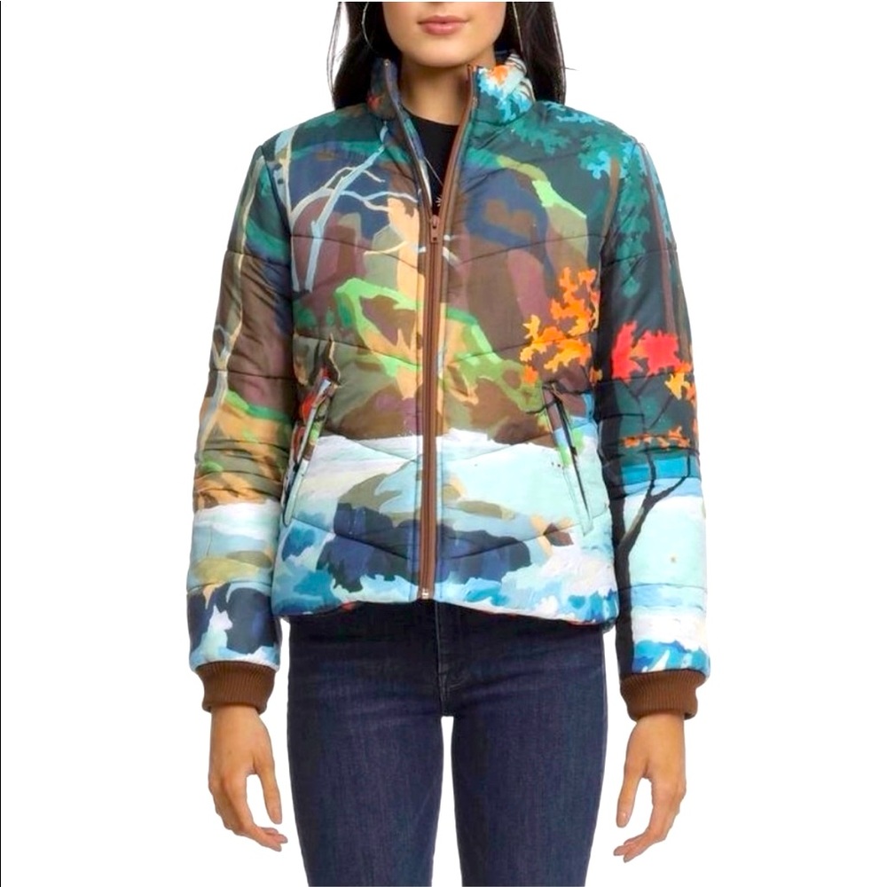 ISO - MOTHER denim puffer jacket in The Last Resort.